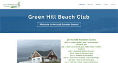 Desktop Screenshot of greenhillbeachclub.net